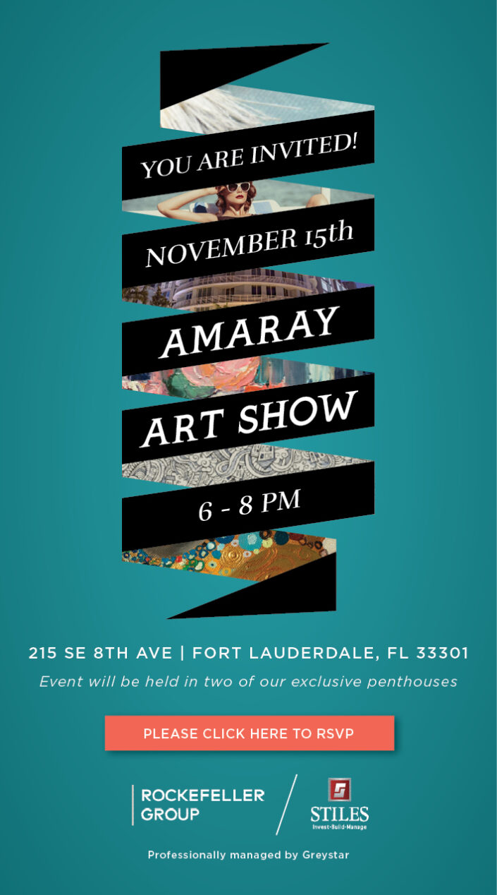 Amaray Art Show Invitation Design