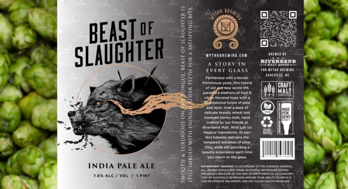 Mythk Brewing Beast of Slaughter Label