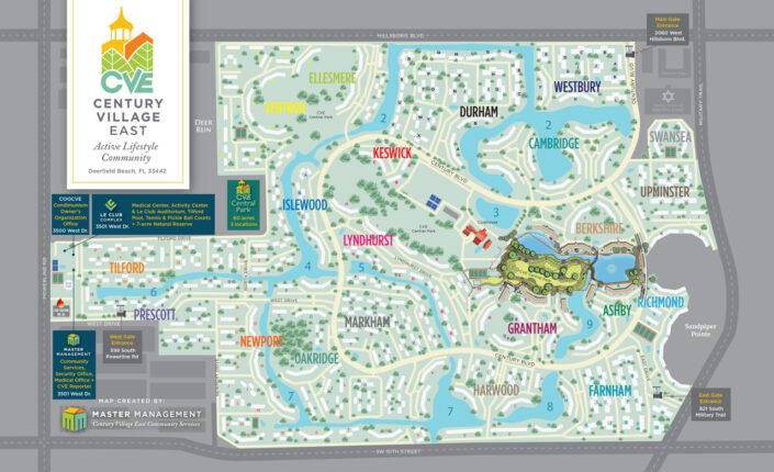 Century Village East Village Map