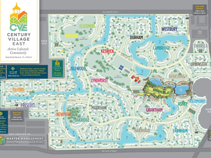 Century Village East Village Map