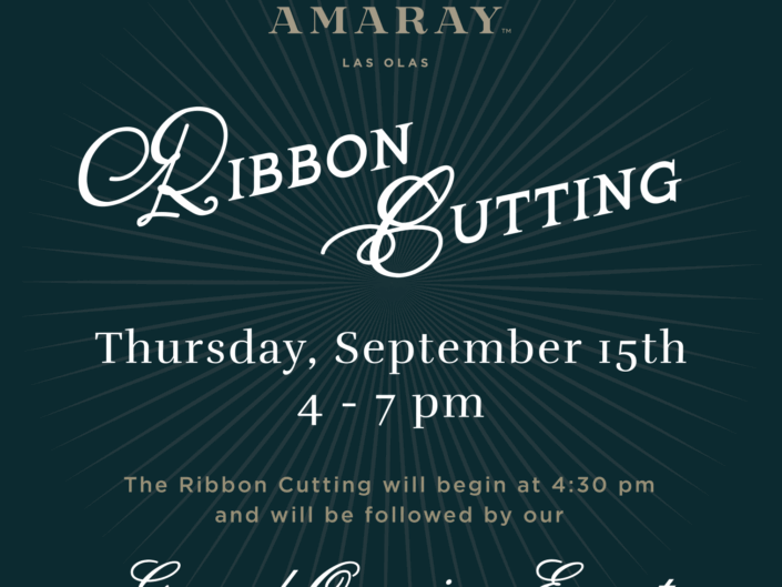 Amaray Las Olas Ribbon Cutting Invitation & RSVP